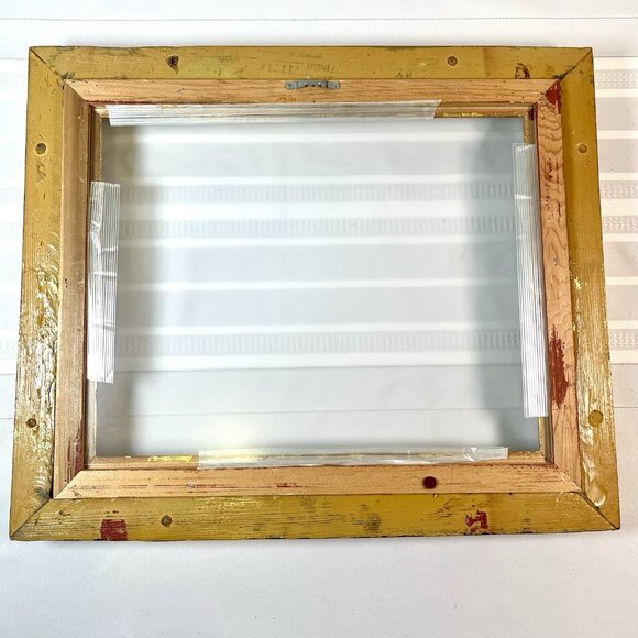 Vintage 70s Gold Gilt Ornate Picture Frame w/ Glass Baroque Rococo Mid Century - Picture 2 of 9